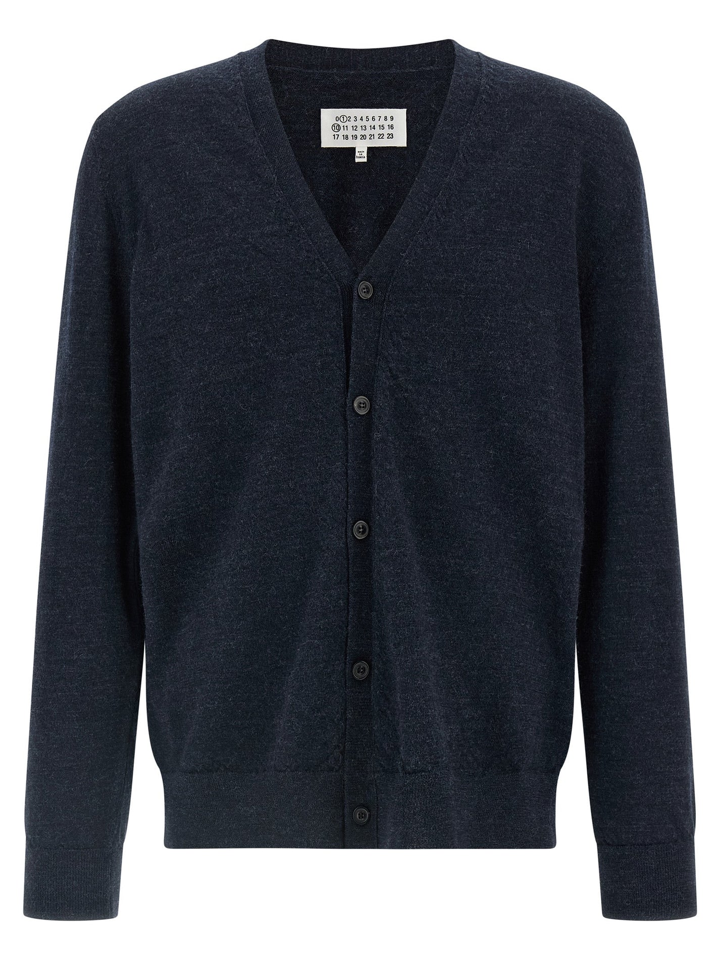 MAISON MARGIELA - MAISON MARGIELA - Suede patch cardigan - Men’s Knitwear