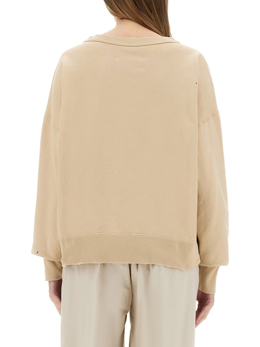 Maison Margiela - Sweatshirt With Handwritten Logo - Home-&gt;Unisex-&gt;Clothing-&gt;Sweatshirts