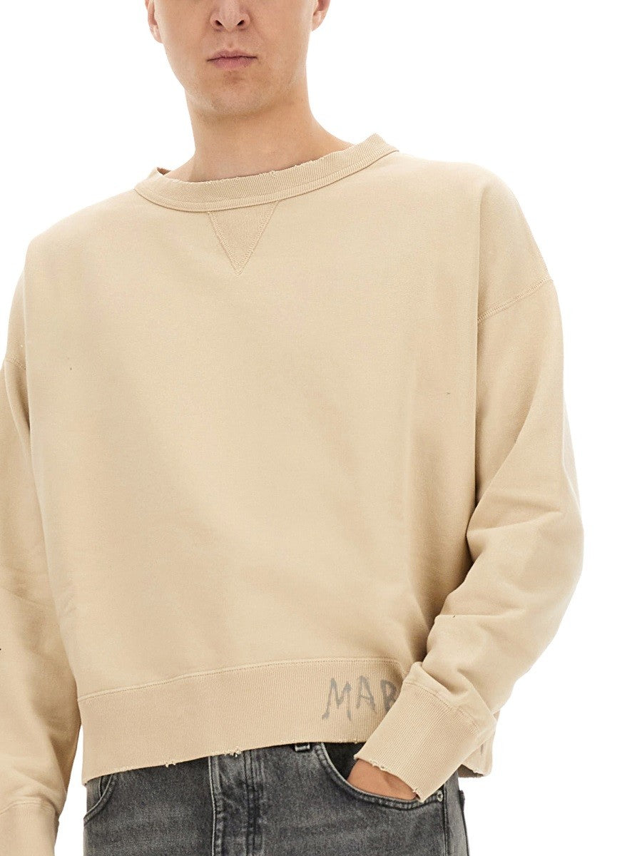 Maison Margiela - Sweatshirt With Handwritten Logo - Home-&gt;Unisex-&gt;Clothing-&gt;Sweatshirts