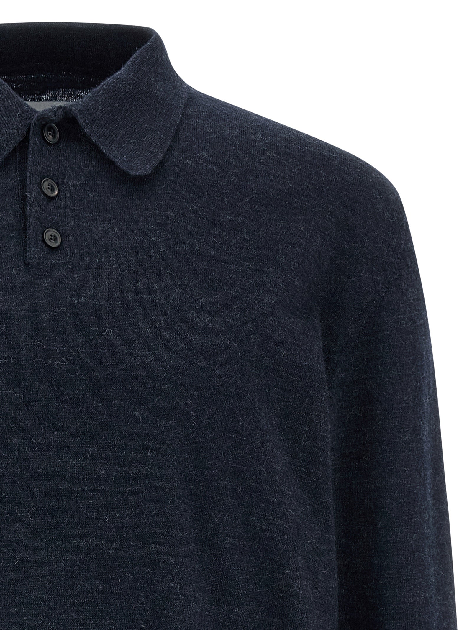 MAISON MARGIELA - MAISON MARGIELA - Suede patch polo shirt - Men’s Tops