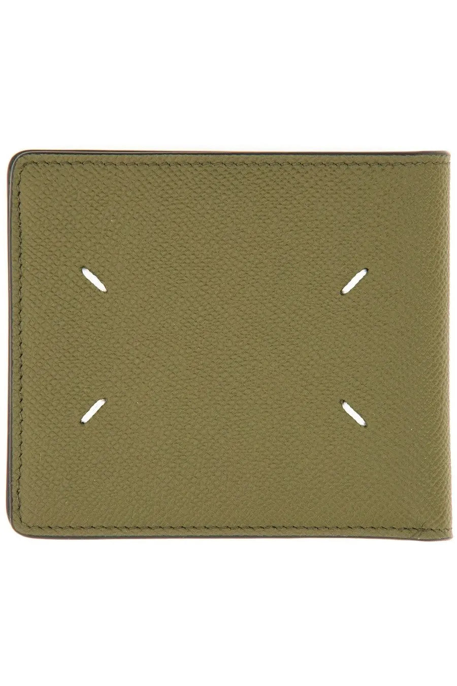 Maison Margiela Men's BI Fold Four Stitches Wallet Green, view 2