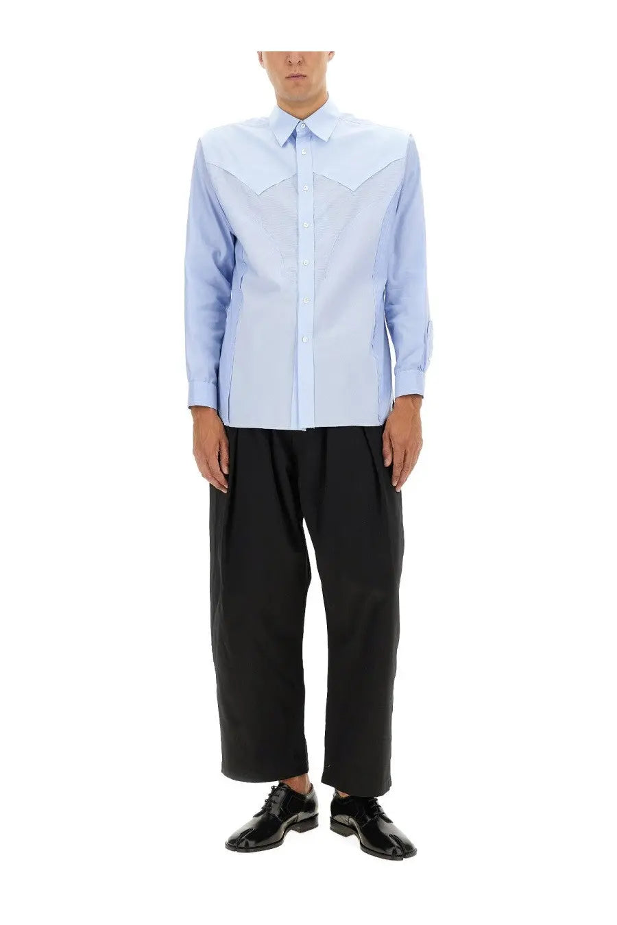 Maison Margiela Men's Cotton Shirt Blue, view 2