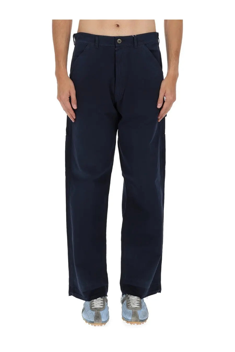 Maison Margiela men’s five pockets jeans blue in dark navy with straight leg and subtle stitching details