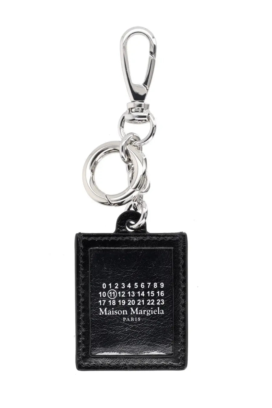 Maison Margiela Men's Leather Keychain Black