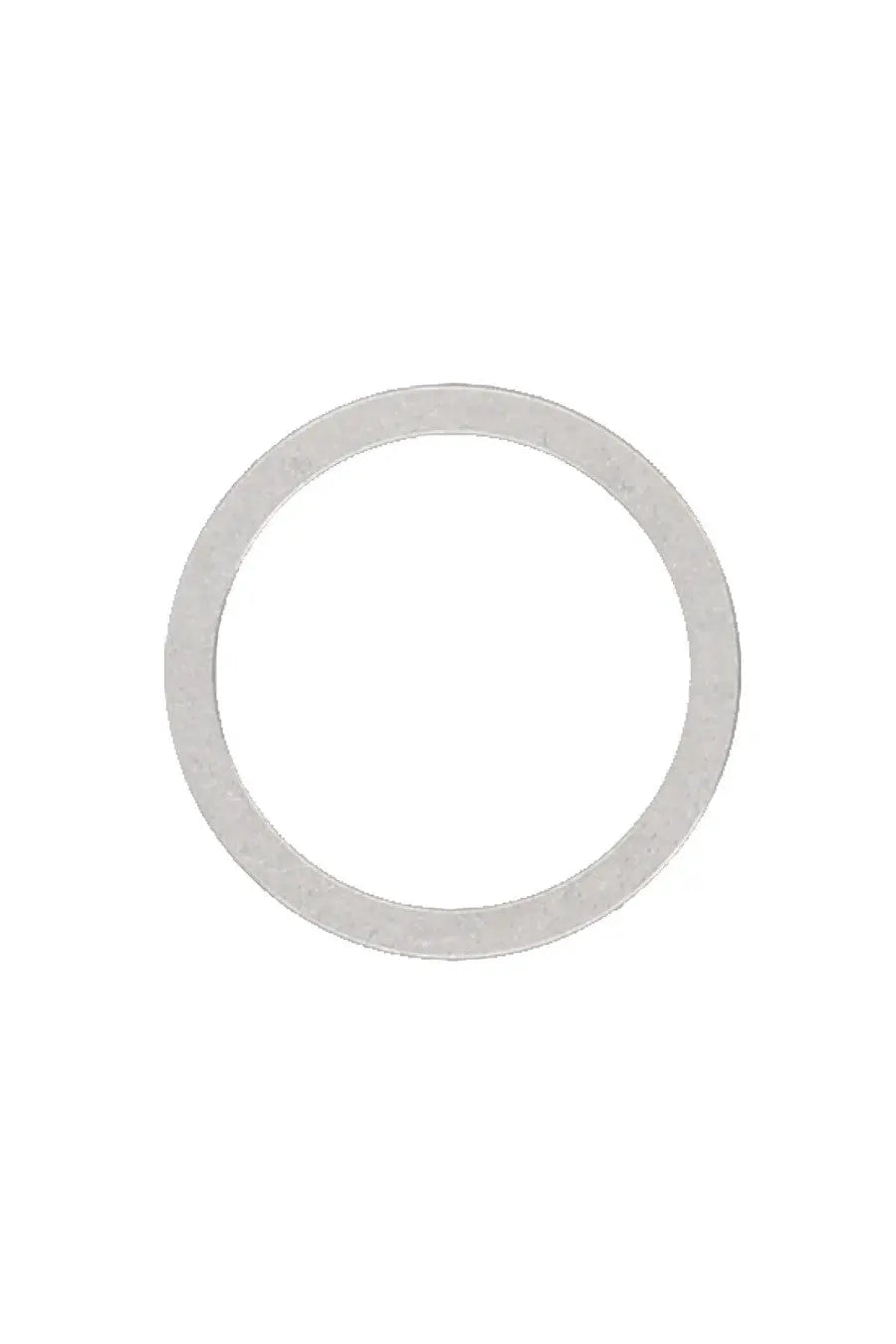 Maison Margiela men’s numeric ring in silver metallic with a smooth circular design and grey finish