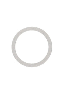 Maison Margiela men’s numeric ring in silver metallic with a smooth circular design and grey finish