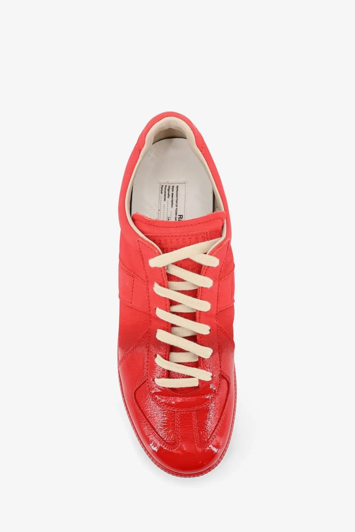Maison Margiela Men's Replica Leather Sneakers Black, view 5