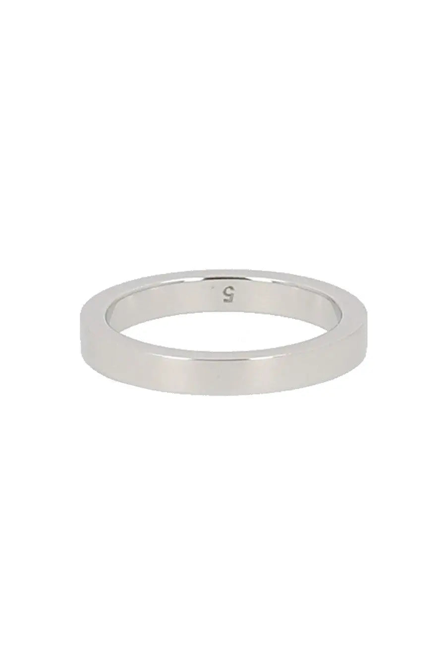 Maison Margiela men’s ring silver band with sleek minimalist design smooth polished finish and subtle inner engraving