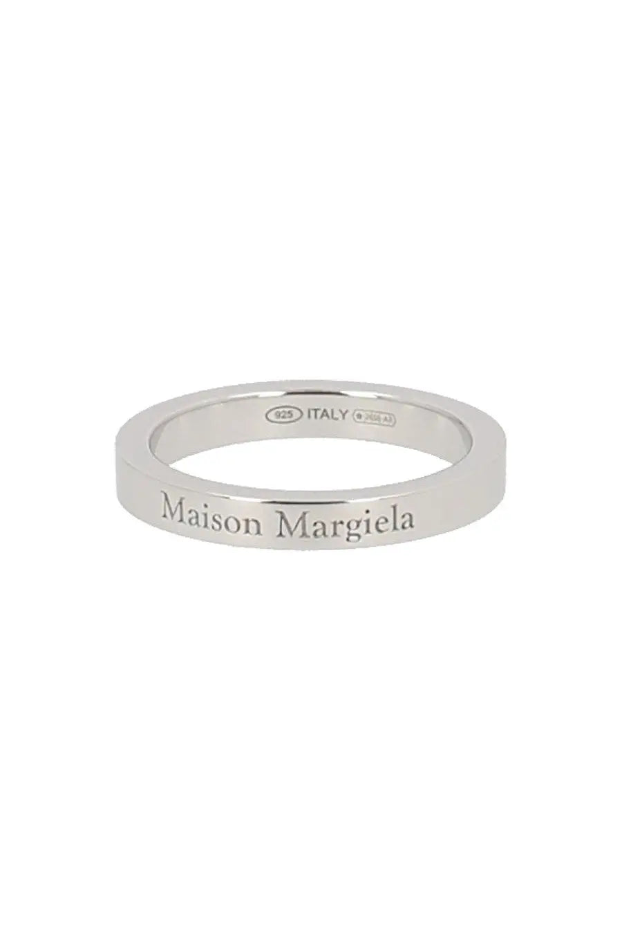 Maison Margiela men’s ring silver band engraved with maison margiela 925 sterling silver from Italy multicolor