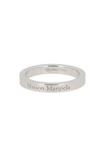 Maison Margiela men’s ring silver band engraved with maison margiela 925 sterling silver from Italy multicolor