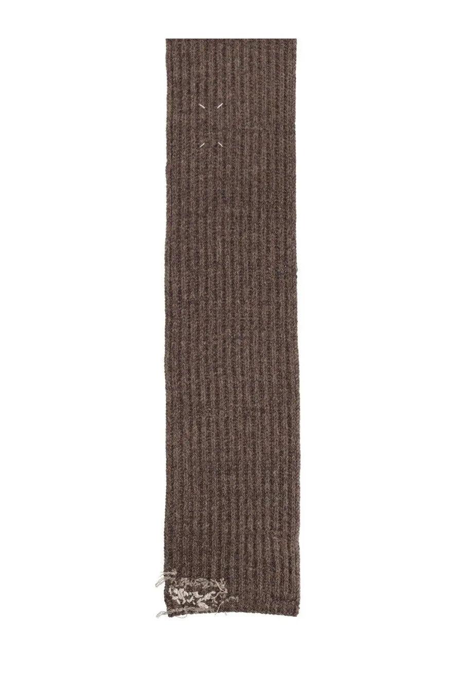 Maison Margiela Men's Wool Scarf Brown, view 2