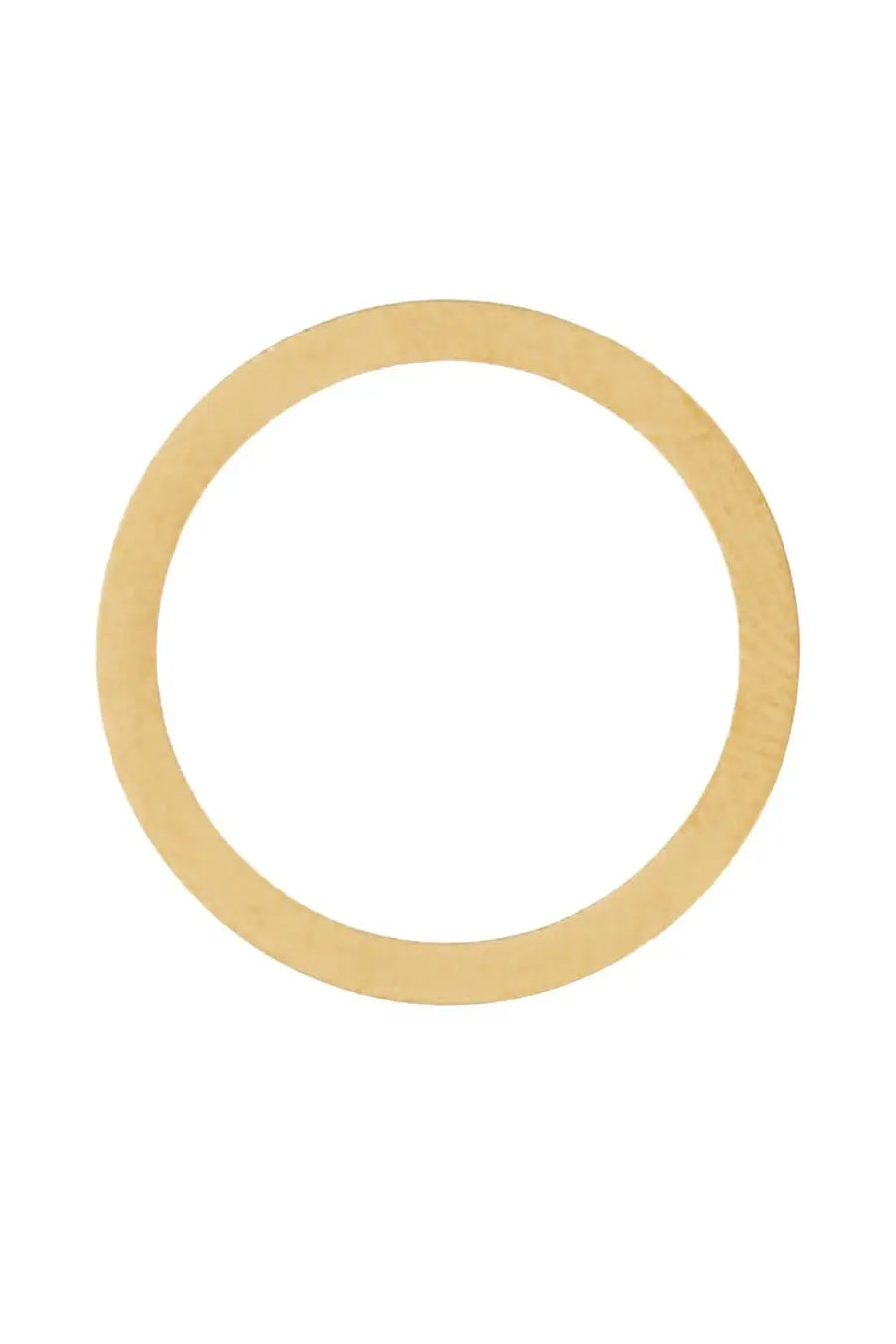 Maison Margiela unisex ring gold with a simple light beige circular band and smooth, uniform surface