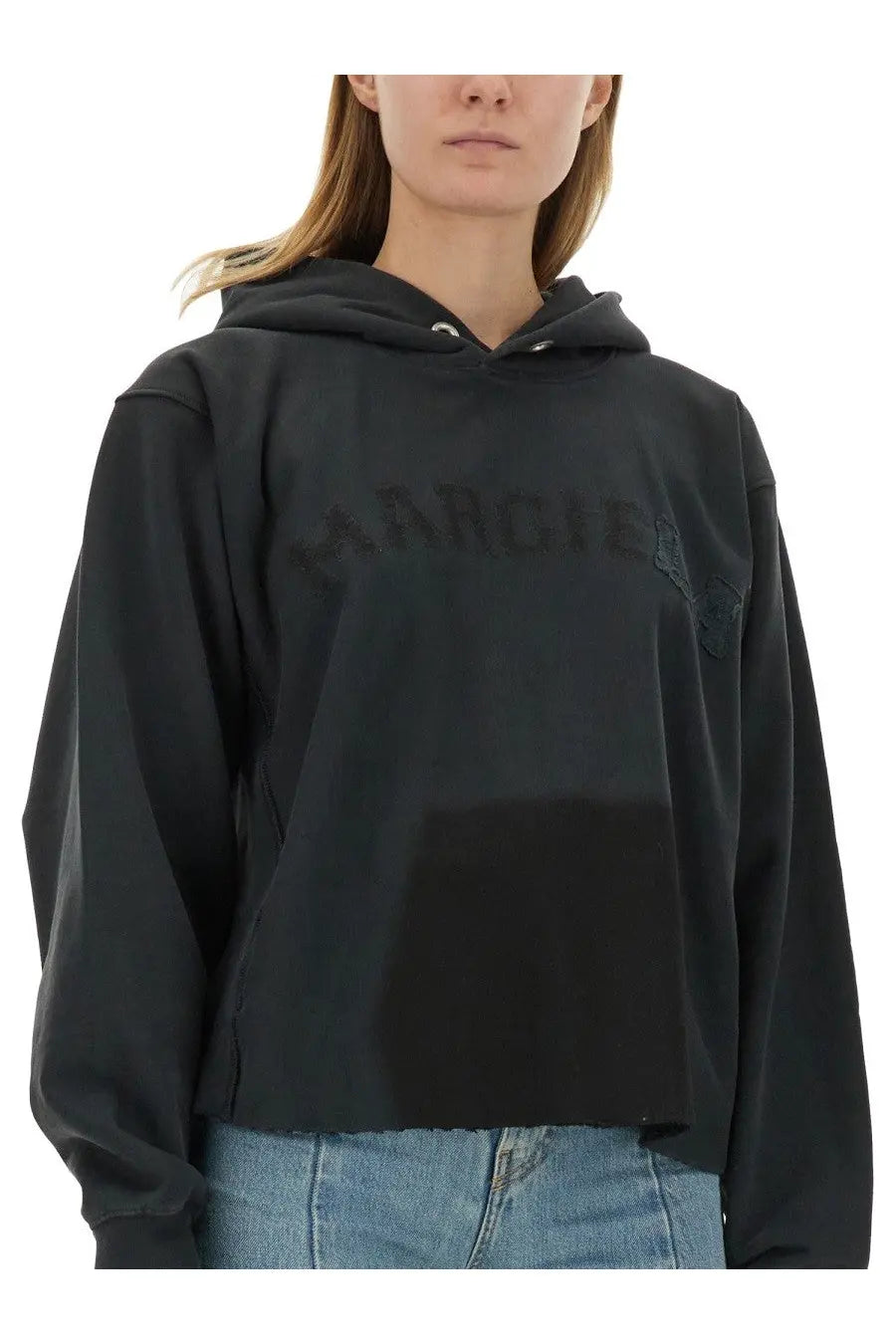 Maison Margiela Women's Cotton Sweatshirt Black, view 4