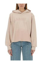 Maison Margiela Women's Cotton Sweatshirt Blue
