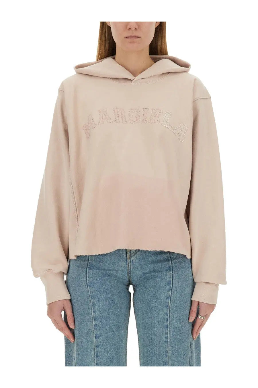 Maison Margiela Women's Cotton Sweatshirt Blue