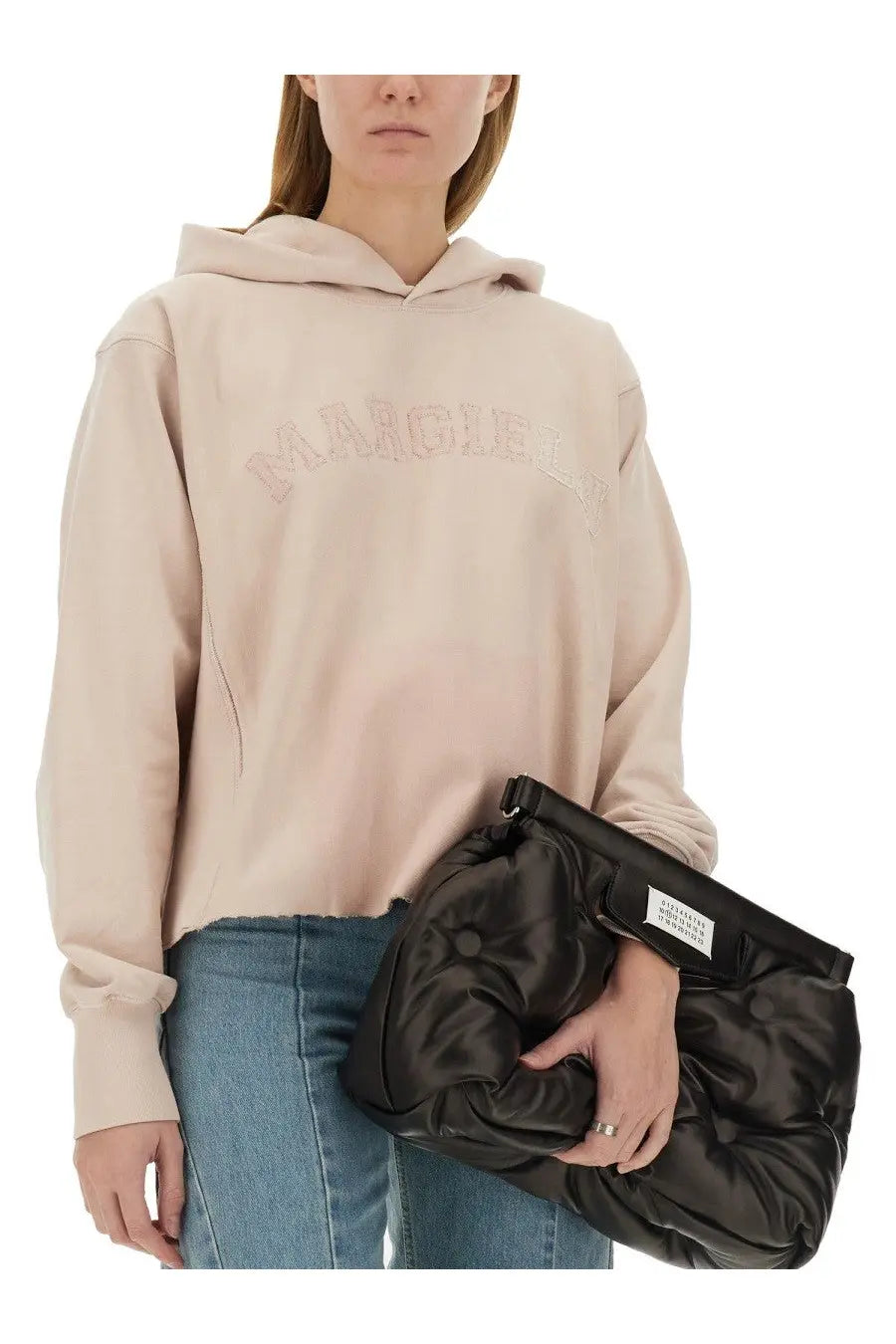 Maison Margiela Women's Cotton Sweatshirt Blue, view 4