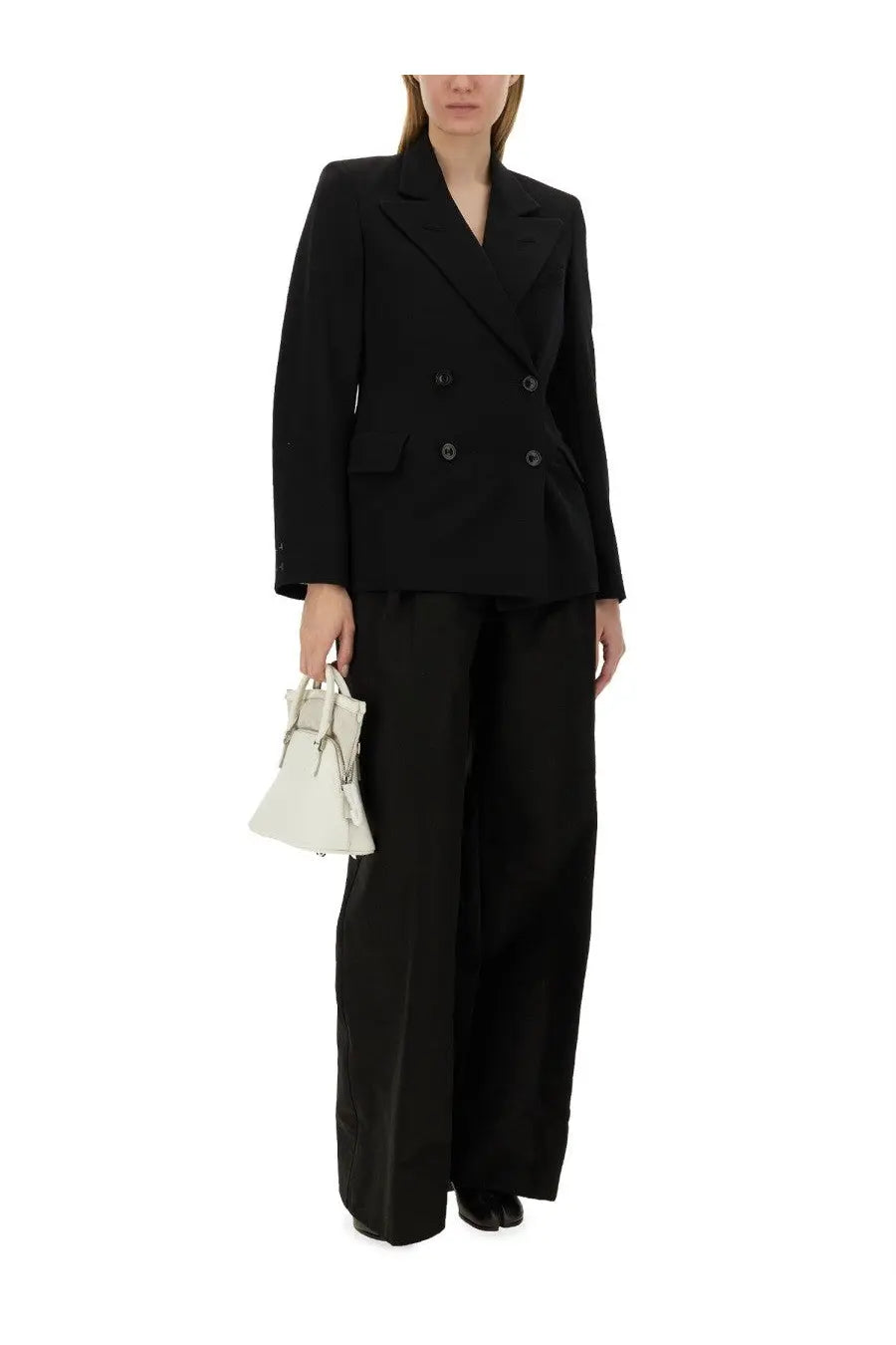 Maison Margiela Women's Double Breasted Jacket Black, view 2