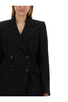 Maison Margiela Women's Double Breasted Jacket Black, view 4