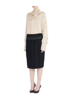 Maison Margiela Women's Four Stitches Midi Skirt Black, view 2