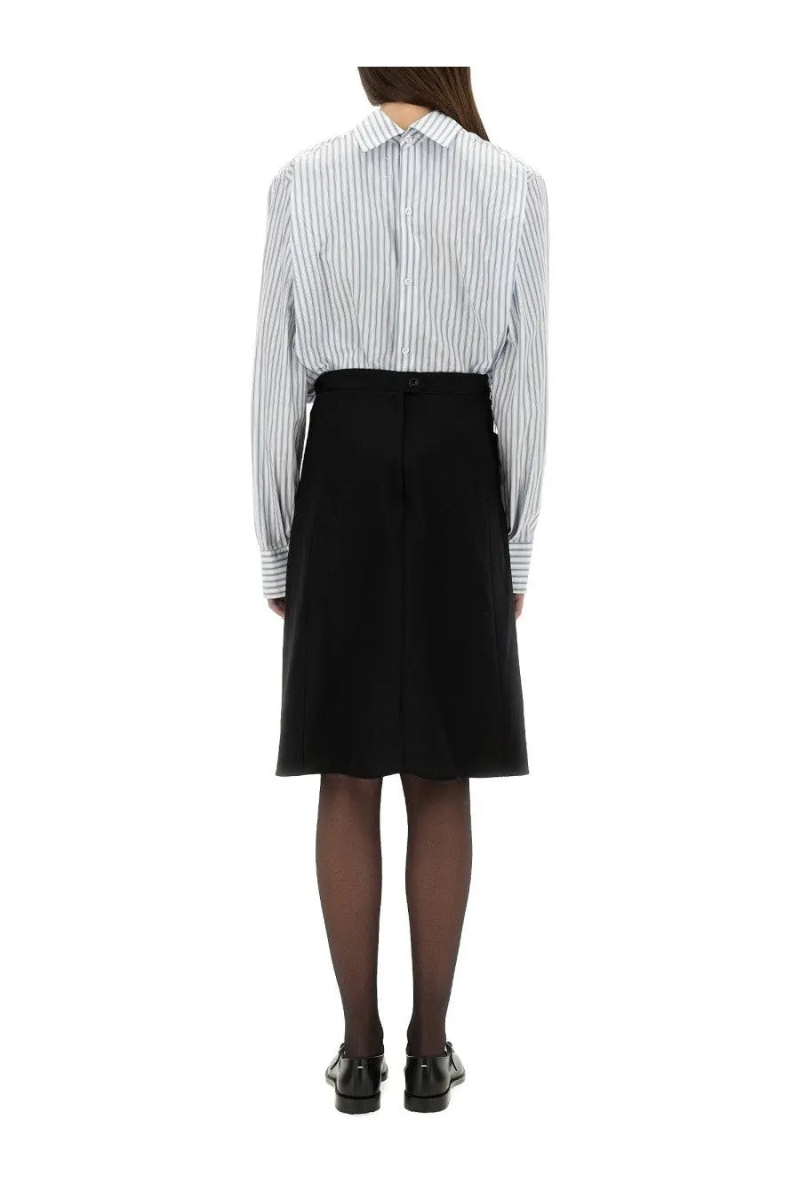 Maison Margiela Women's Inverted Striped Dress Shirt Multicolor, view 3