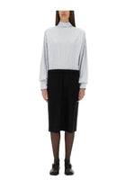 Maison Margiela Women's Inverted Striped Dress Shirt Multicolor