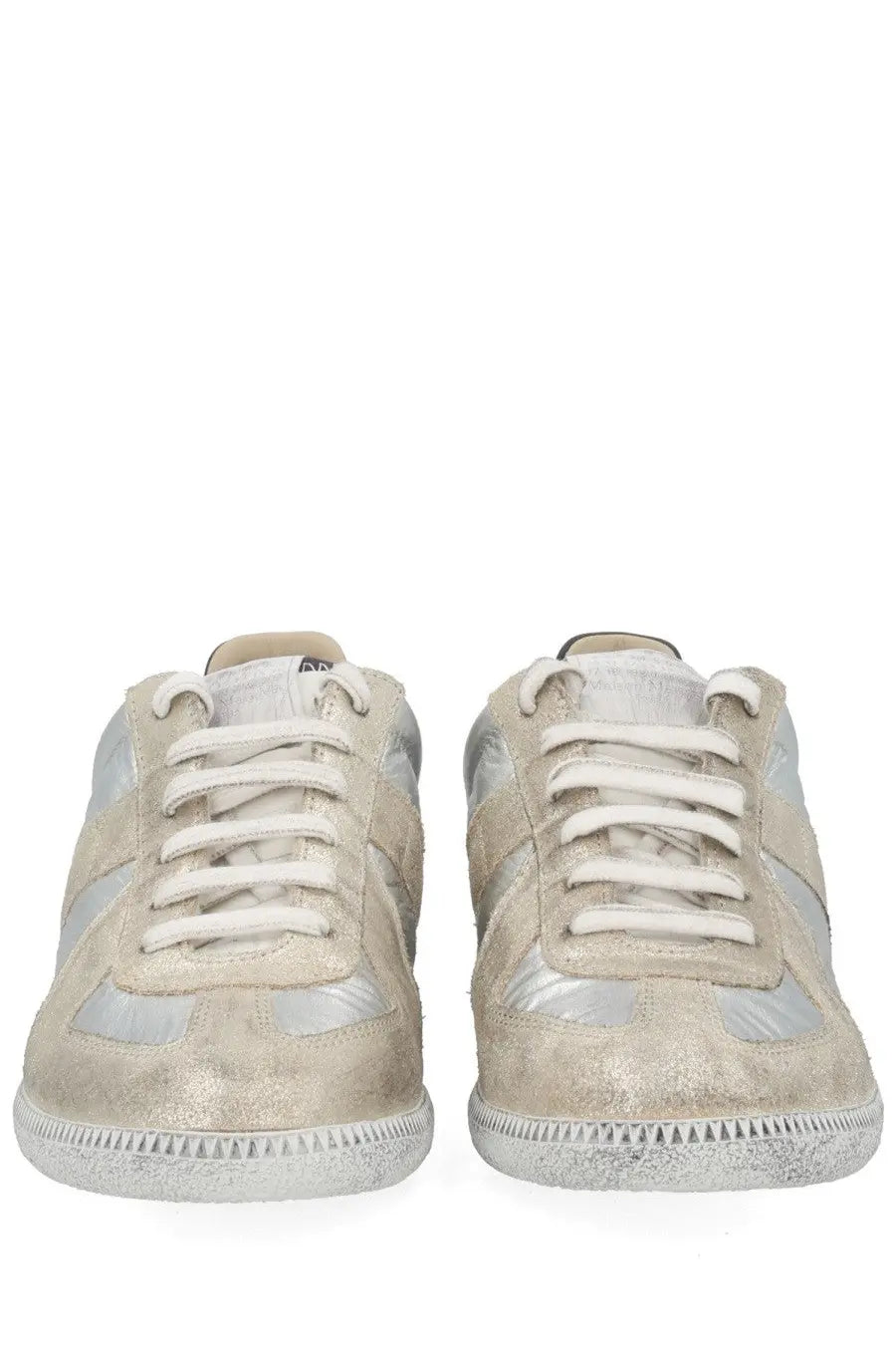 Maison Margiela Women's Iridescent Replica Sneaker Silver, view 3