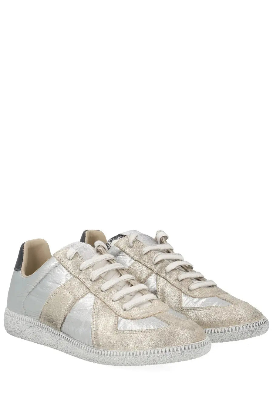 Maison Margiela Women's Iridescent Replica Sneaker Silver, view 2
