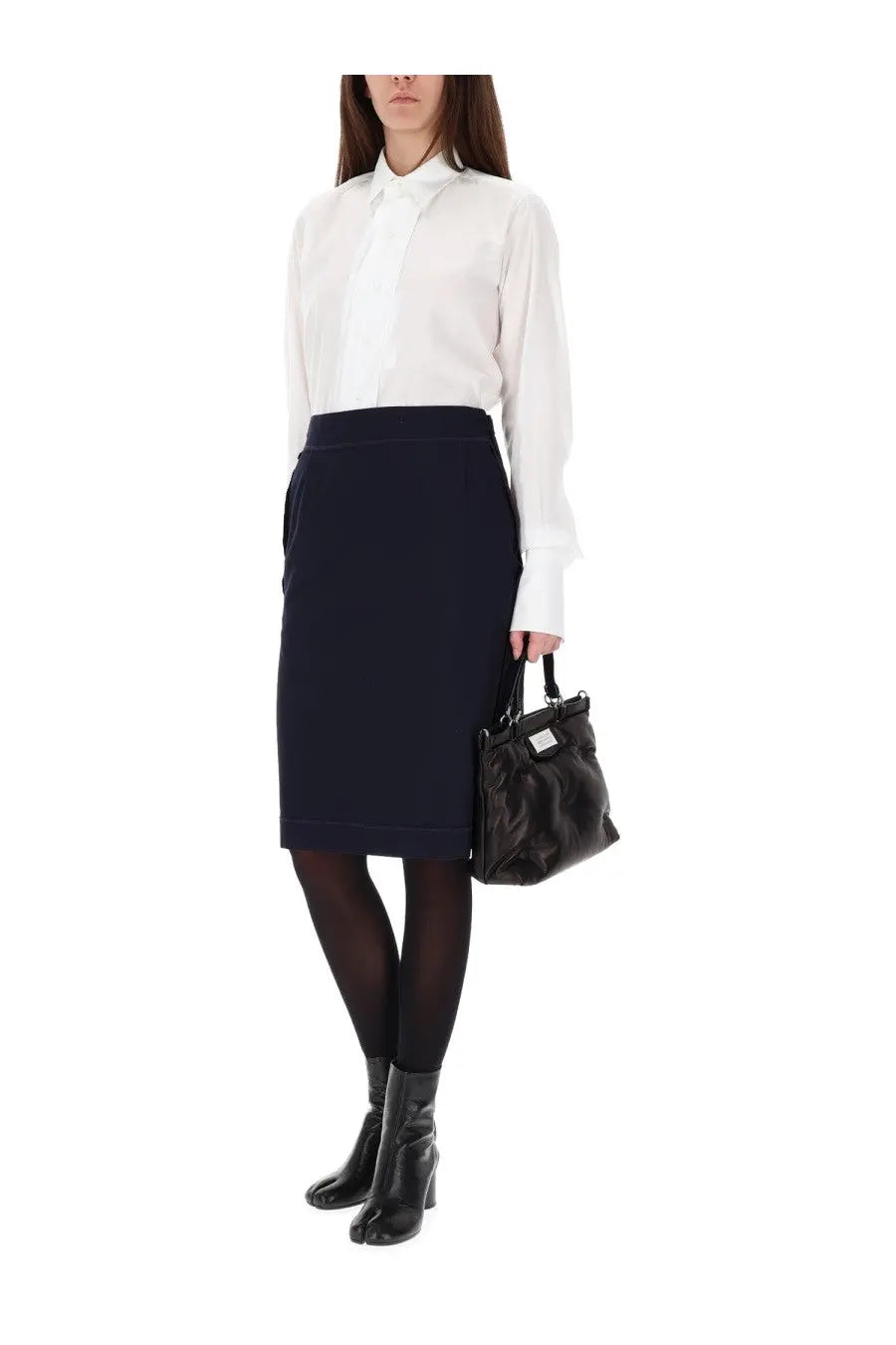 Maison Margiela Women's Midi Skirt Blue, view 2
