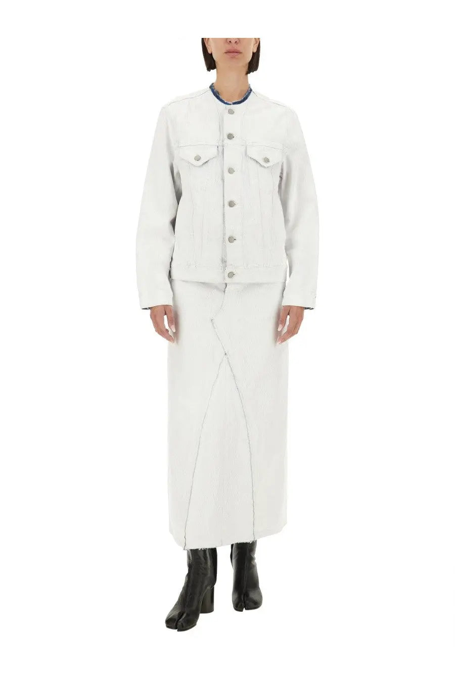 Maison Margiela Women's Midi Skirt White, view 2