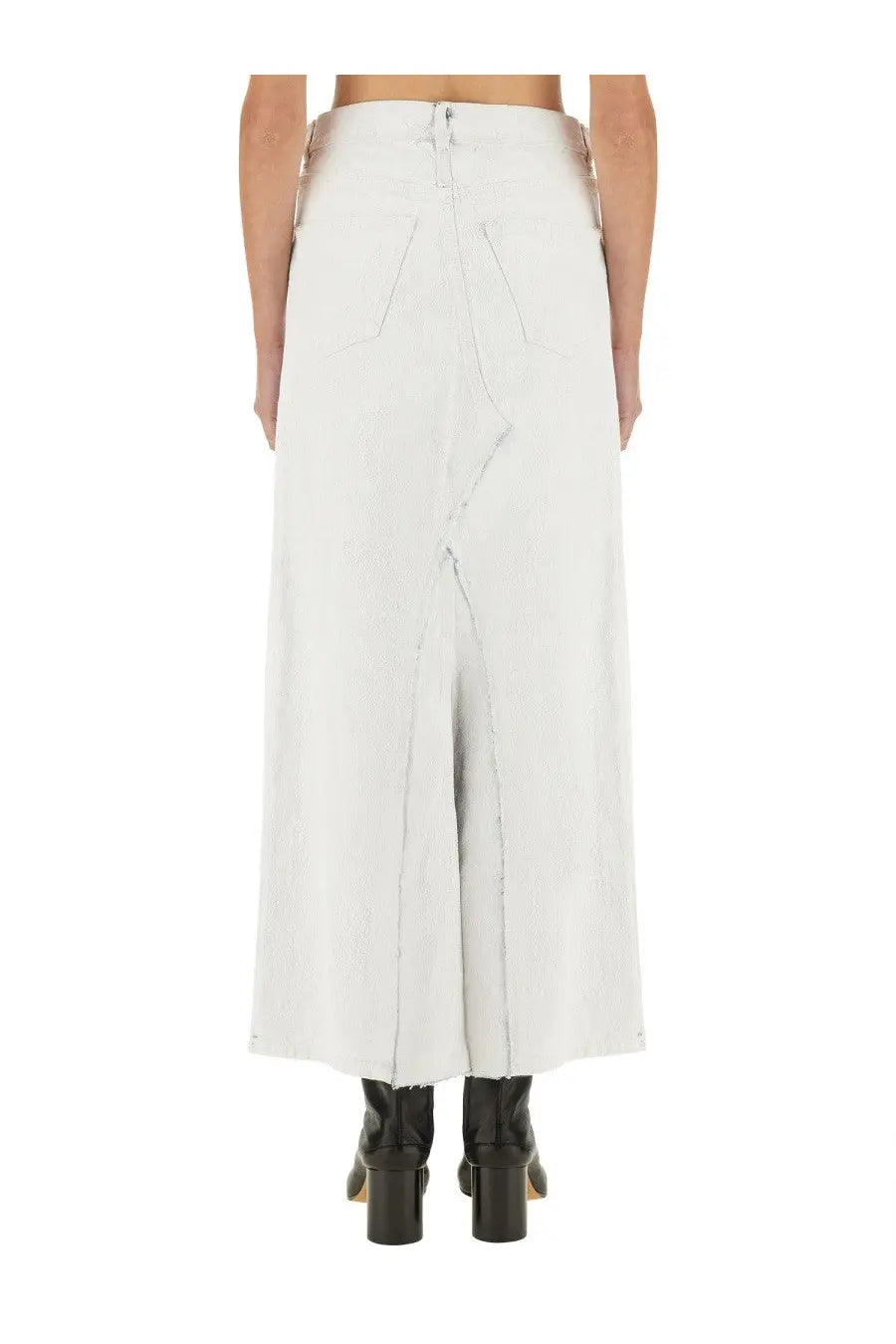 Maison Margiela Women's Midi Skirt White, view 3