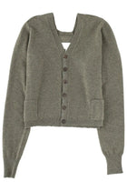 Maison Margiela Women's Neck Cardigan Green