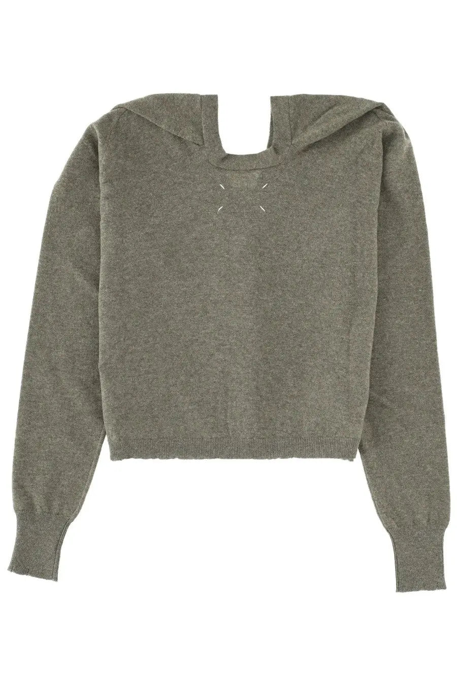 Maison Margiela Women's Neck Cardigan Green, view 2