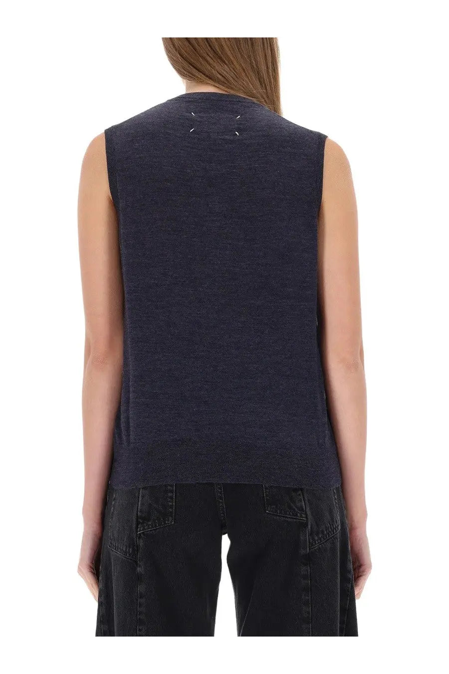 Maison Margiela Women's Neck Vest Blue, view 3
