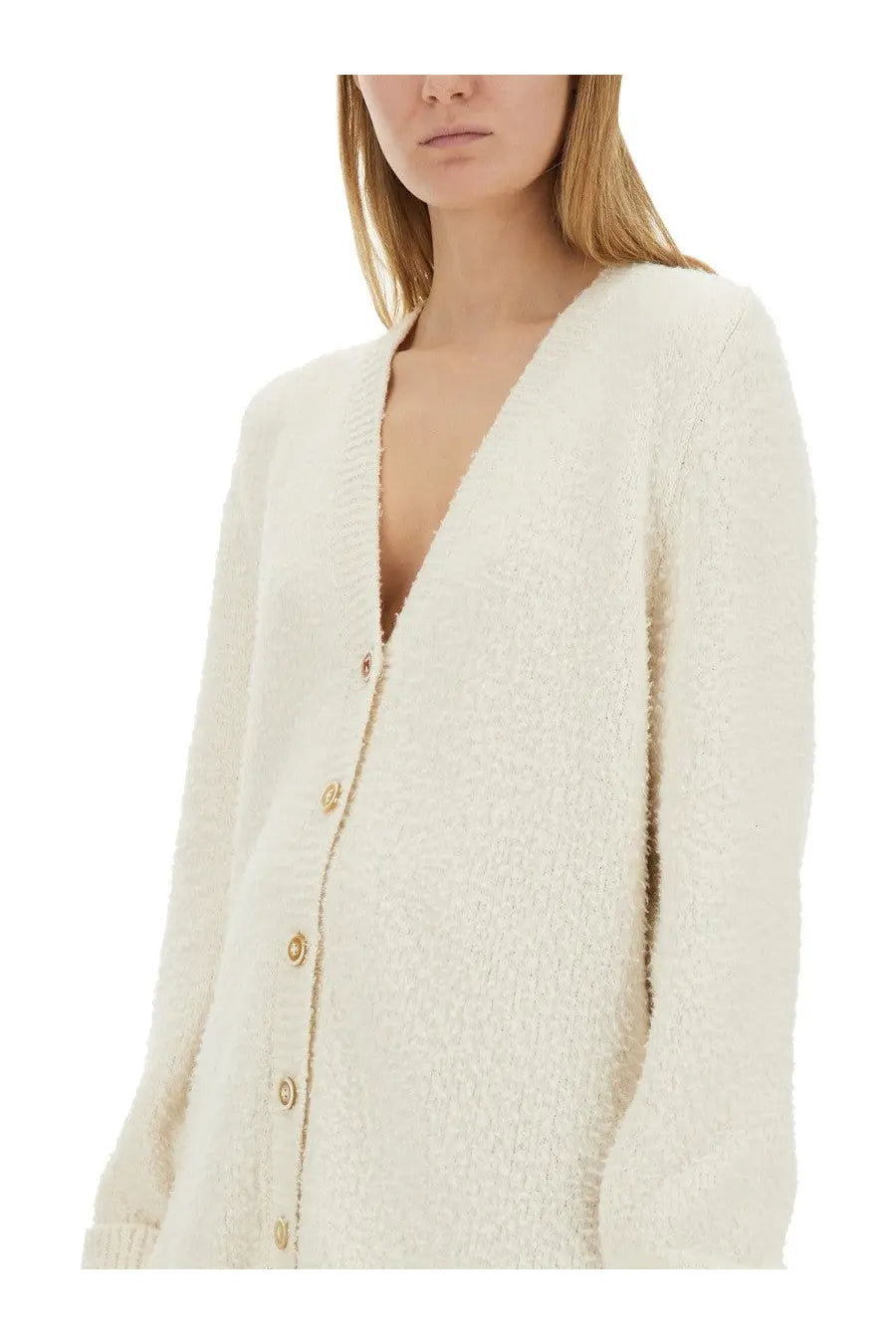 Maison Margiela Women's Oversized Cardigan White, view 4