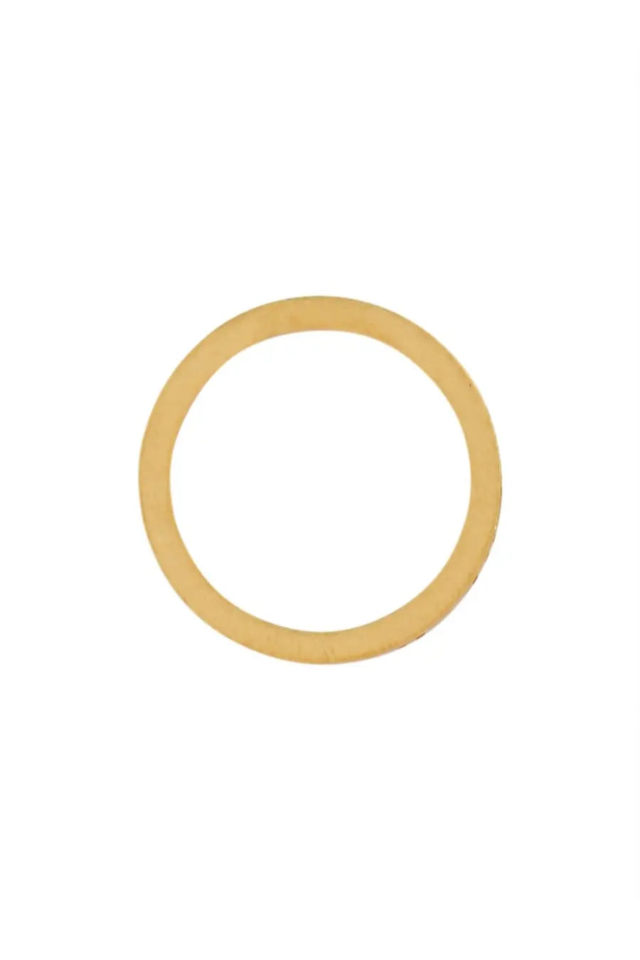 Beige rubber o-ring with smooth uniform circular shape in maison margiela womens ring silver product image