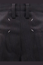 Maison Margiela Women's Striped Virgin Wool Shorts Black, view 5