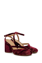 Maison Margiela Women's Tabi Chenille Sandal Red, view 2