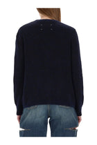 Maison Margiela Women's Wool Cardigan Blue, view 3
