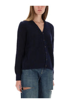 Maison Margiela Women's Wool Cardigan Blue, view 4