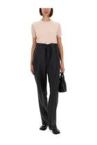 Maison Margiela Women's Wool Crew Neck Shirt Blue, view 2