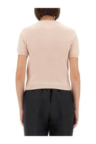 Maison Margiela Women's Wool Crew Neck Shirt Blue, view 3