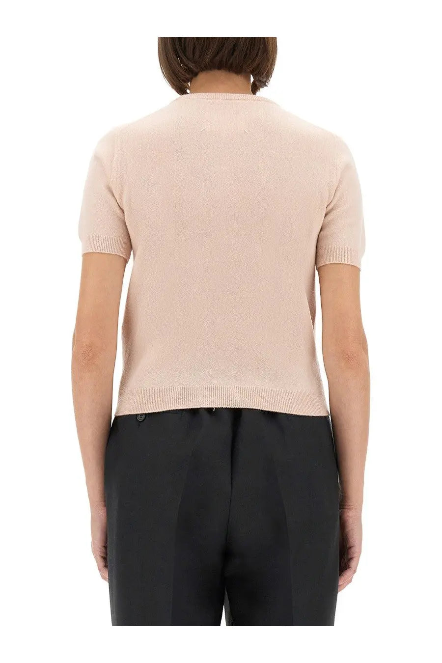 Maison Margiela Women's Wool Crew Neck Shirt Blue, view 3