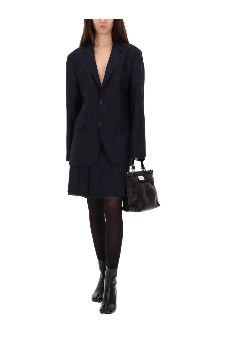 Maison Margiela Women's Wool Jacket Blue, view 2