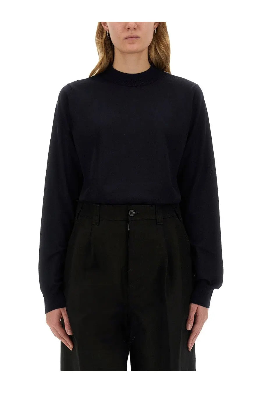 Maison Margiela Women's Wool Jersey Blue