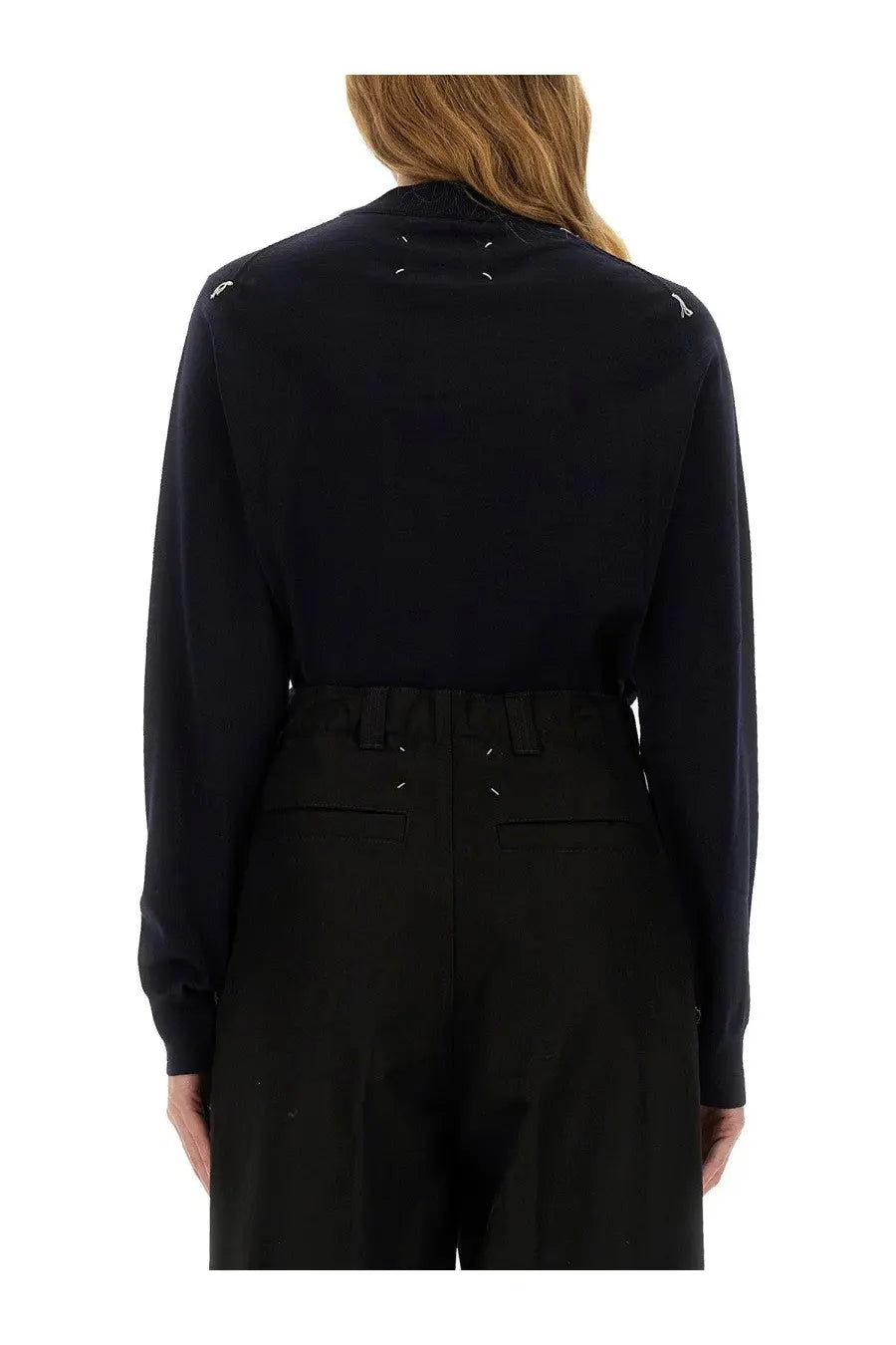 Maison Margiela Women's Wool Jersey Blue, view 3