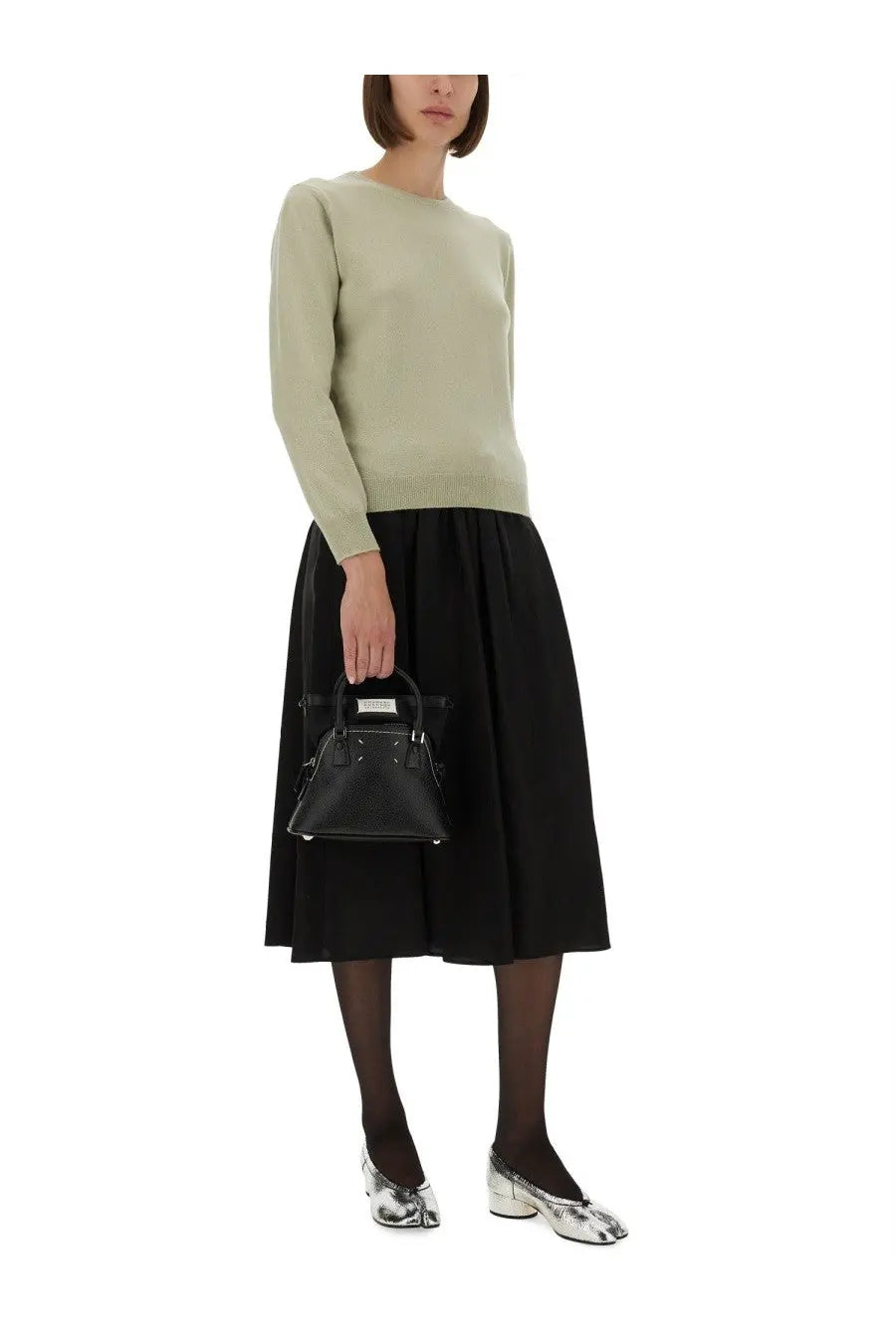 Maison Margiela Women's Wool Jersey Green, view 2