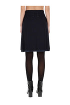 Maison Margiela Women's Wool Midi Skirt Blue, view 4