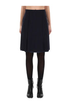 Maison Margiela Women's Wool Midi Skirt Blue