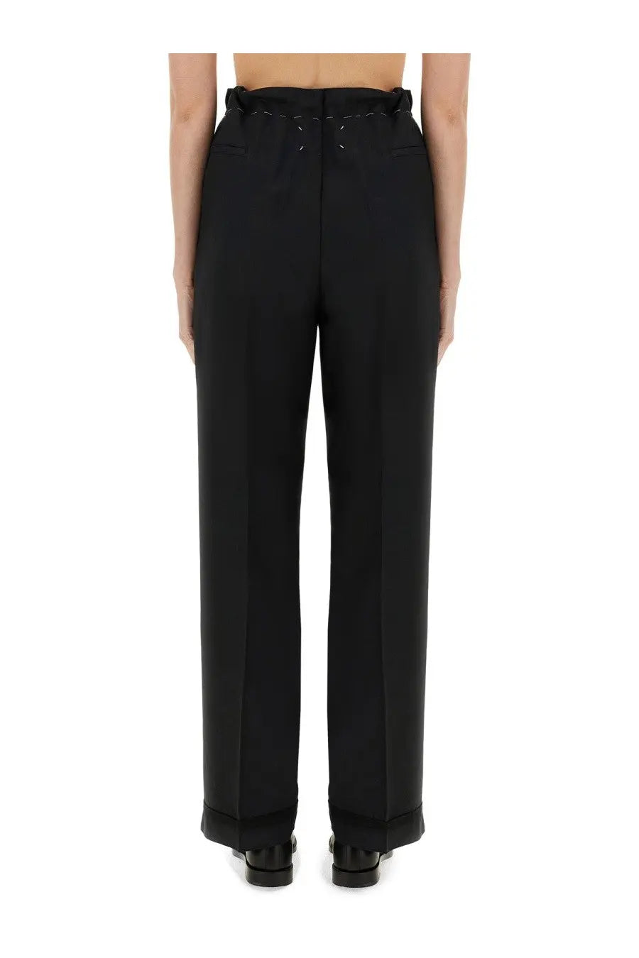 Maison Margiela Women's Wool and Mohair Pants Black, view 3