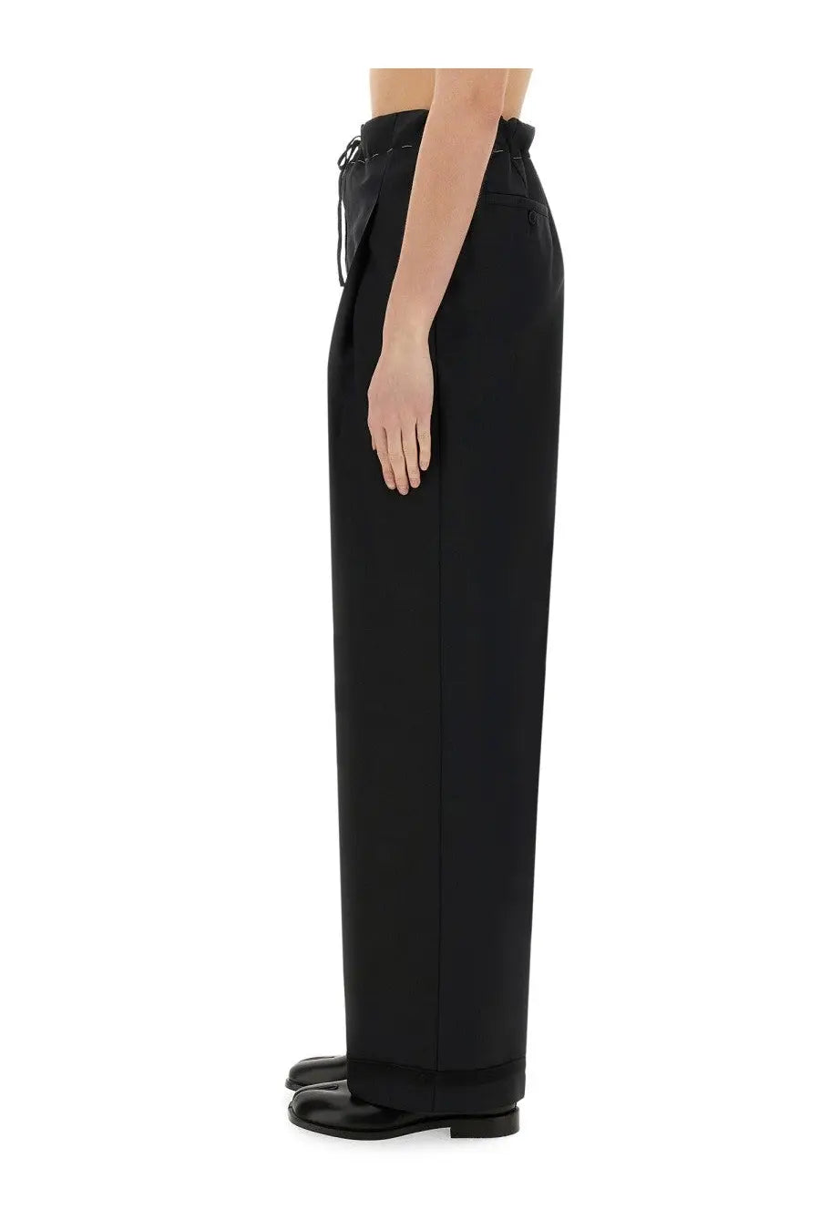 Maison Margiela Women's Wool and Mohair Pants Black, view 4